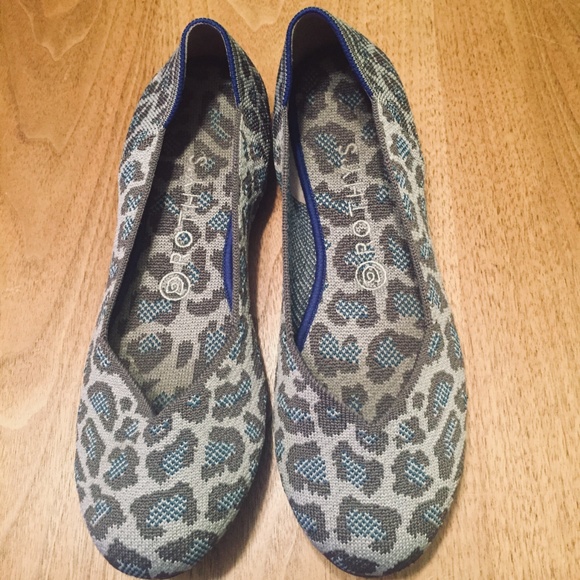 Rothy's Round Toe Grey Spotted Size 9 - Perfect - Picture 4 of 7